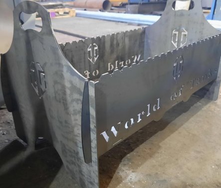 Реализованный проект – Лазерная художественная резка мангала по эскизам заказчика, сталь 4мм