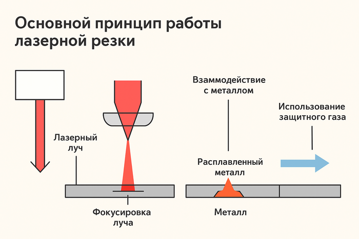 Принципы работы лазерной резки 